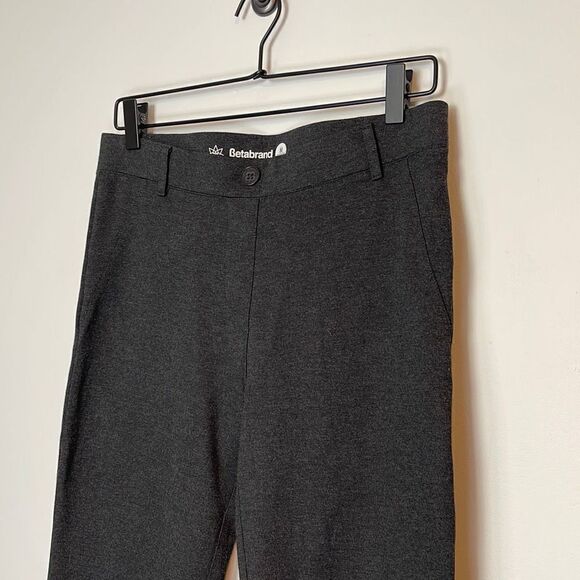 Betabrand Heathered Gray Yoga Dress Pants M Petite - Picture 2 of 5
